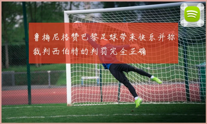 鲁梅尼格赞巴黎足球带来快乐并称裁判西伯特的判罚完全正确